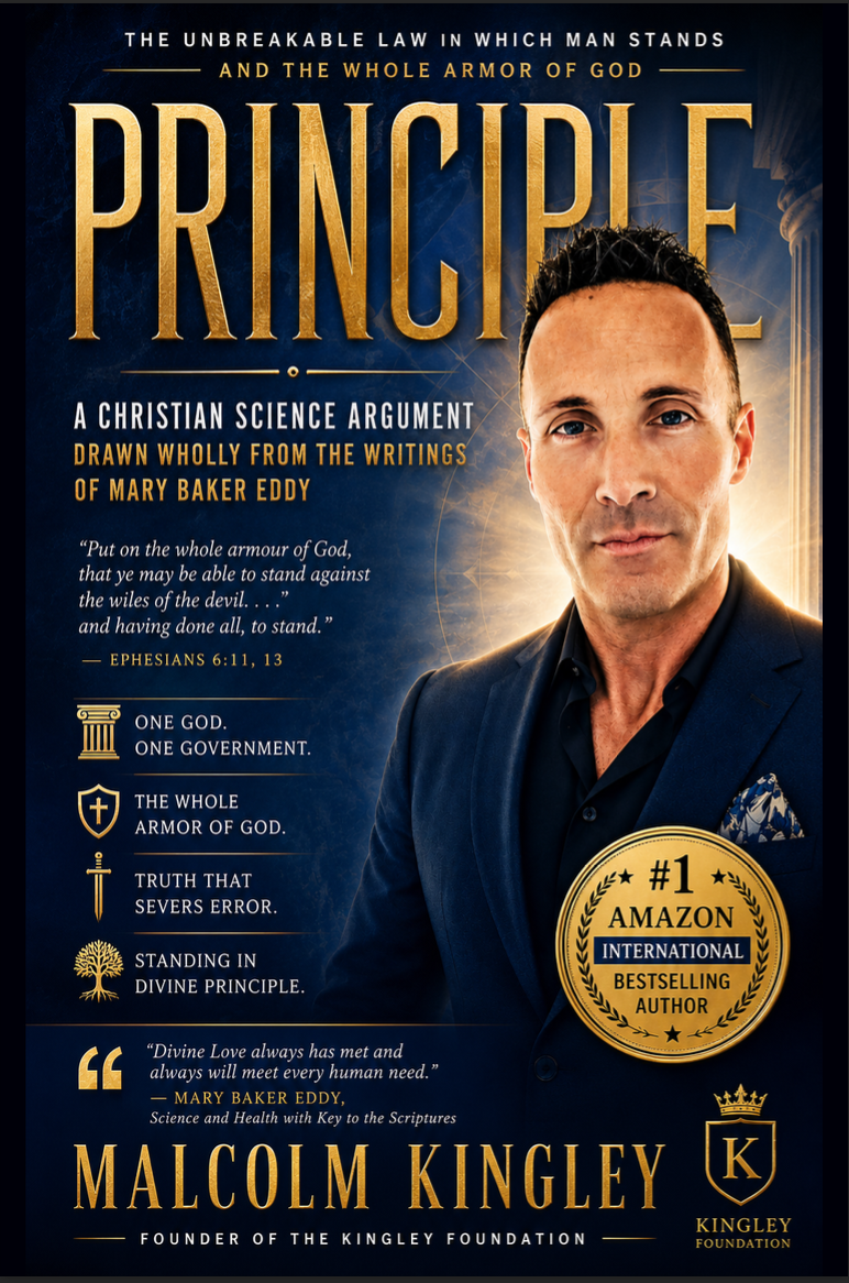 Cover of PRINCIPLE by Malcolm Kingley, founder of The Kingley Foundation
